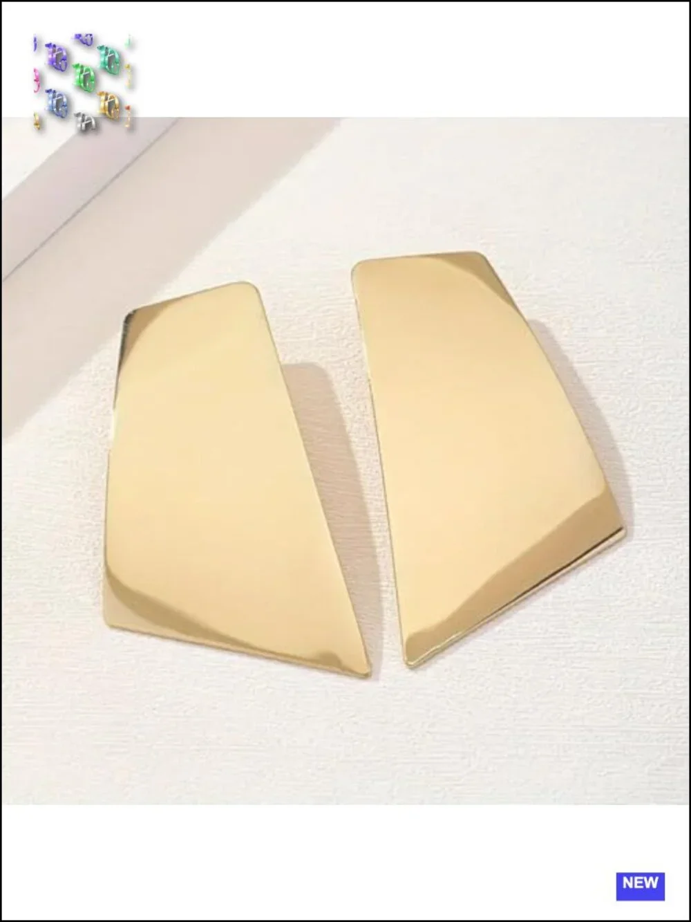 Chunky Gold Geometric Drop Dangle Statement Earrings Punk Jewelry